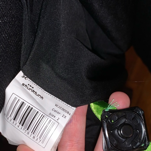 Skunkfunk “yaelle” snap bottom up black wool coat - Picture 5 of 8